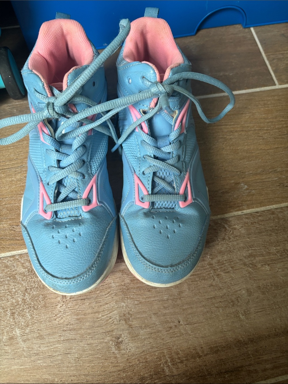 And1 Light Blue and Pink Kids Sneakers